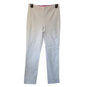 Gretchen Scott Gripe Less Pants White Stretch Size XS NWT $109